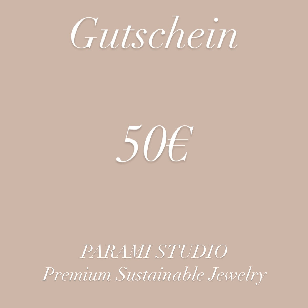 PARAMI STUDIO - GUTSCHEIN