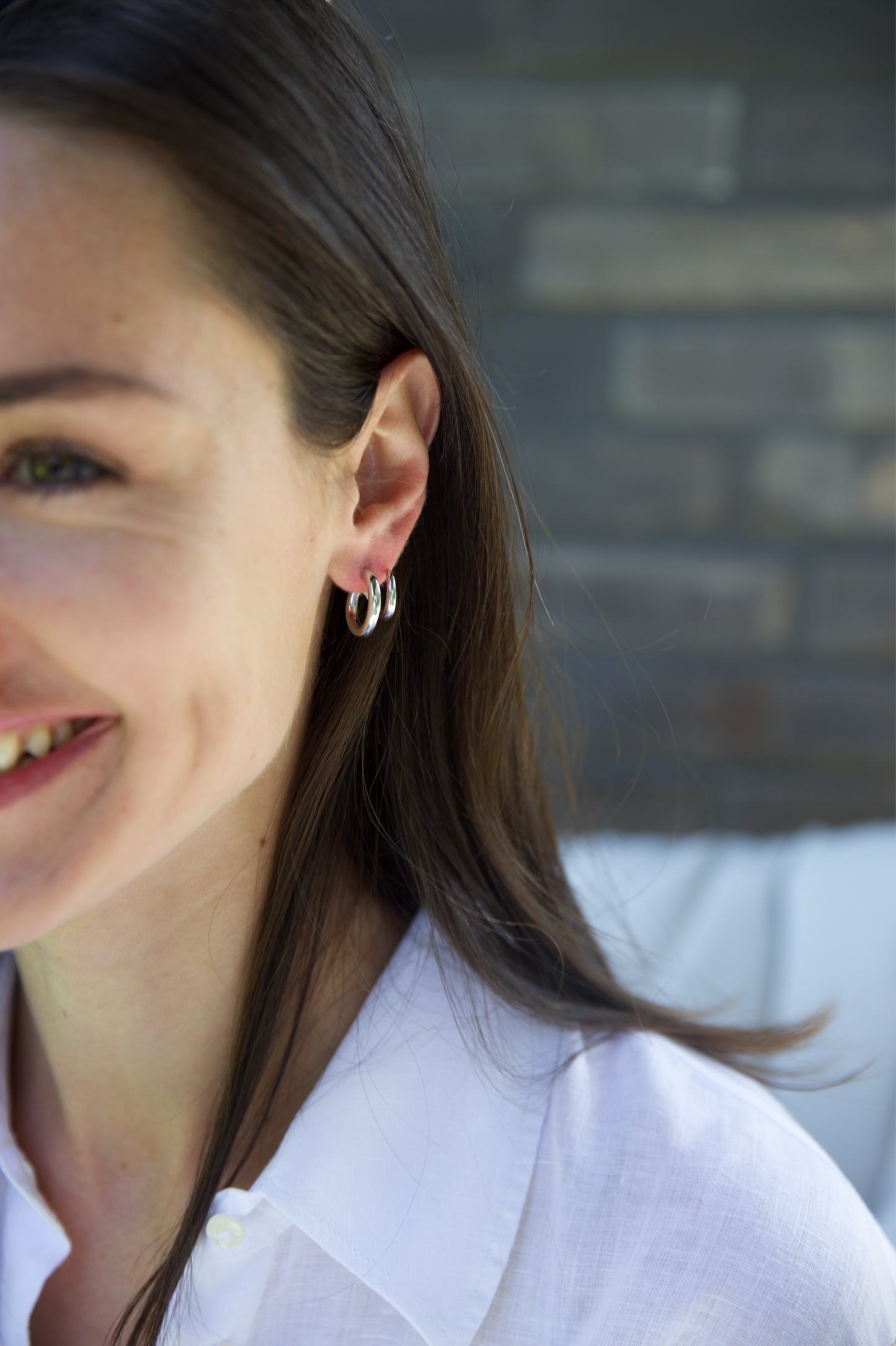 Fake Piercing Earring Silber
