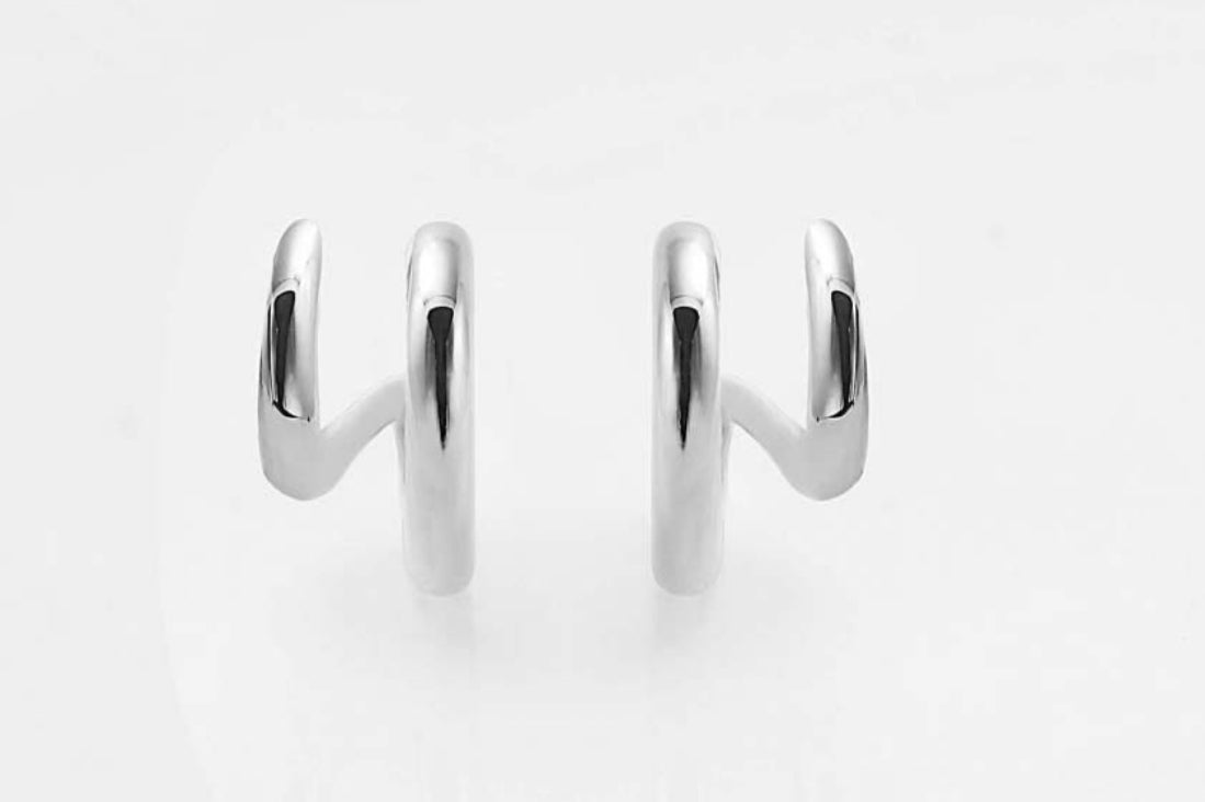 Fake Piercing Earring Silber